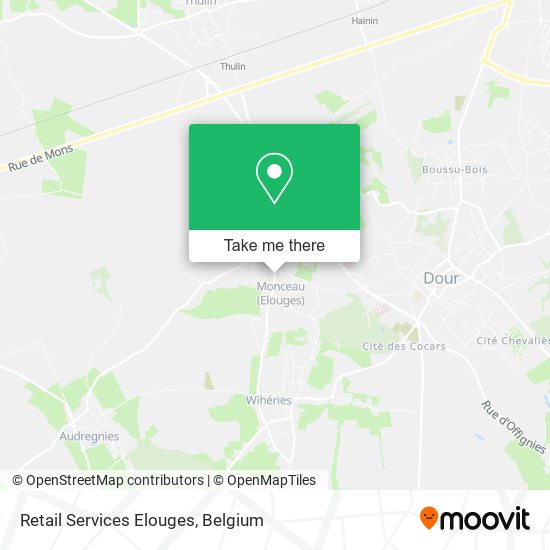 Retail Services Elouges plan