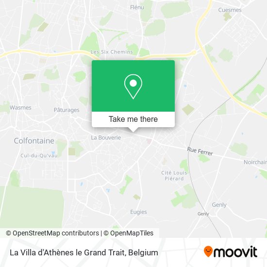 La Villa d'Athènes le Grand Trait map
