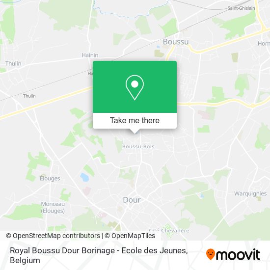 Royal Boussu Dour Borinage - Ecole des Jeunes map