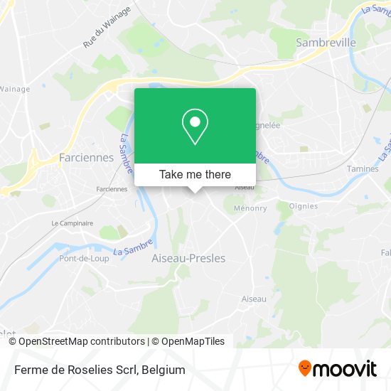 Ferme de Roselies Scrl map