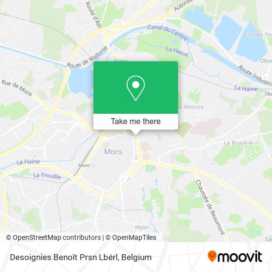 Desoignies Benoît Prsn Lbérl map