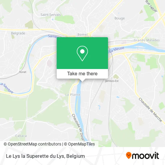 Le Lys la Superette du Lys map