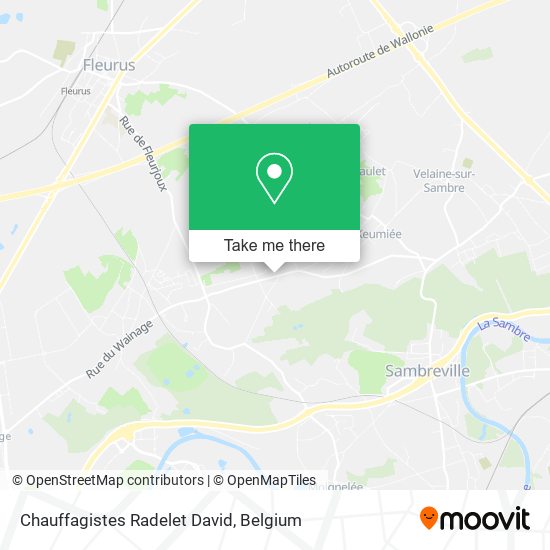 Chauffagistes Radelet David map