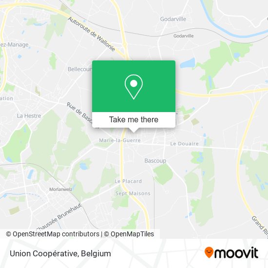 Union Coopérative map