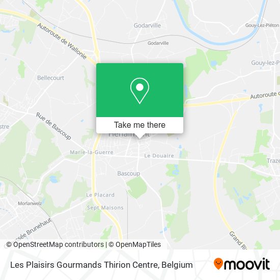 Les Plaisirs Gourmands Thirion Centre map