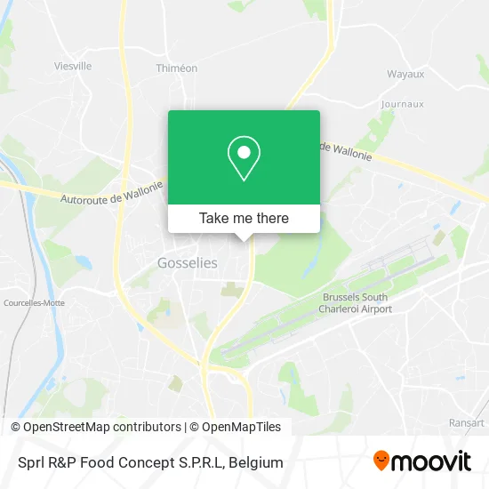 Sprl R&P Food Concept S.P.R.L map