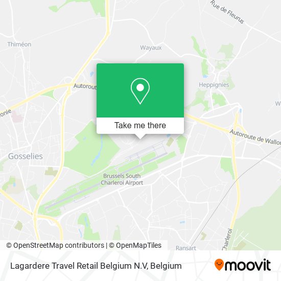 Lagardere Travel Retail Belgium N.V map