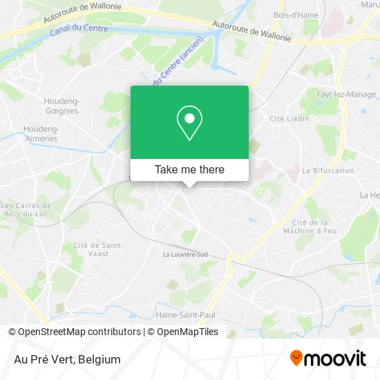Au Pré Vert map