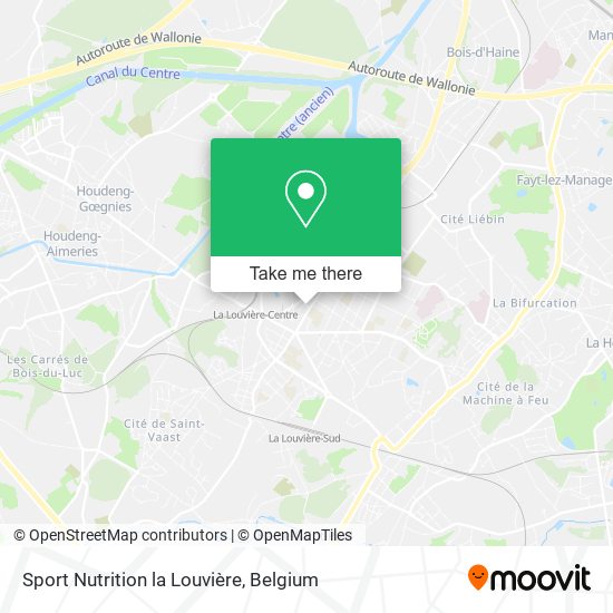 Sport Nutrition la Louvière map