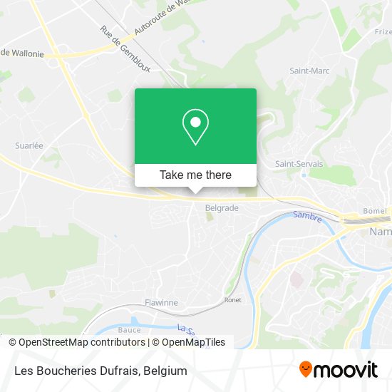 Les Boucheries Dufrais map