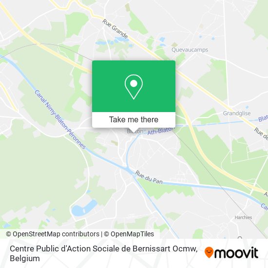 Centre Public d'Action Sociale de Bernissart Ocmw plan