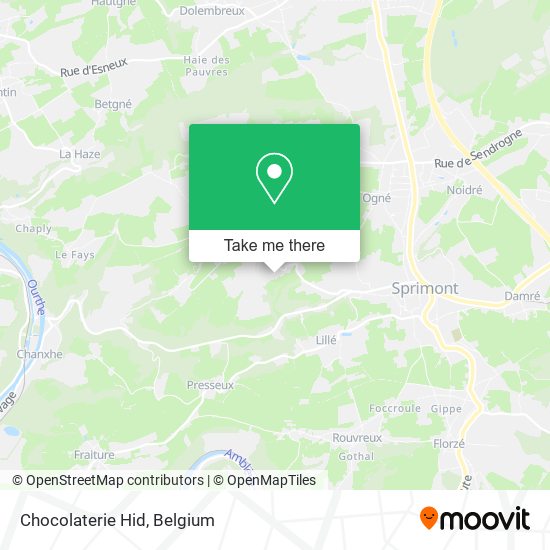 Chocolaterie Hid map