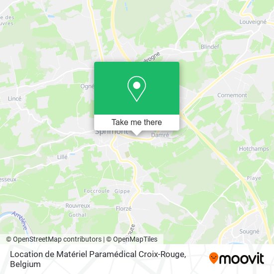 Location de Matériel Paramédical Croix-Rouge plan