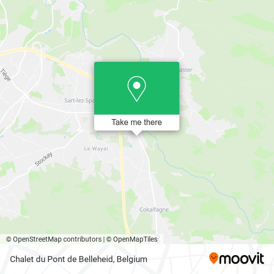 Chalet du Pont de Belleheid map