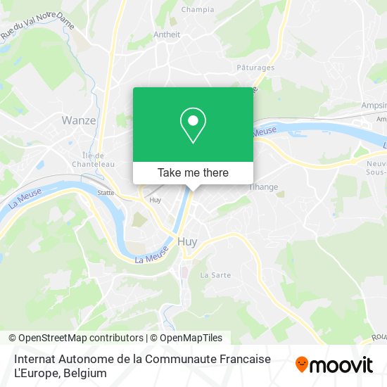 Internat Autonome de la Communaute Francaise L'Europe map