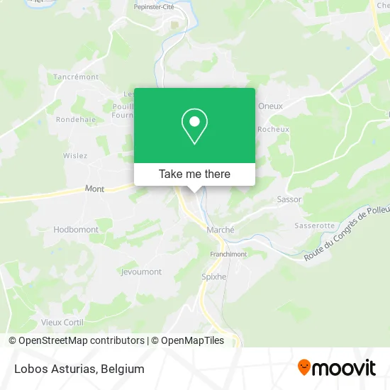 Lobos Asturias map
