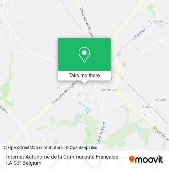 Internat Autonome de la Communauté Française I.A.C.F map