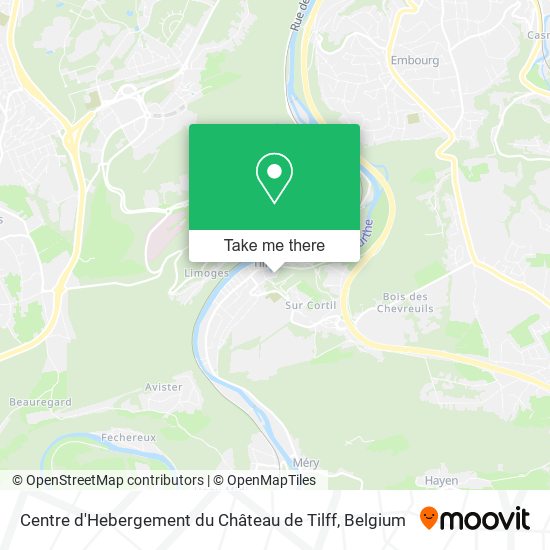 Centre d'Hebergement du Château de Tilff map