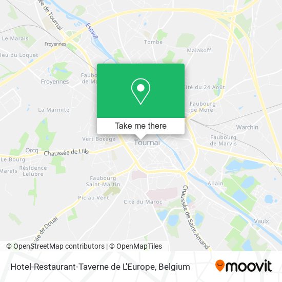 Hotel-Restaurant-Taverne de L'Europe map
