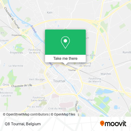 Q8 Tournai map