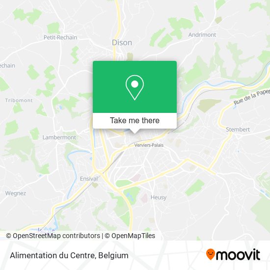 Alimentation du Centre map