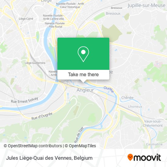 Jules Liège-Quai des Vennes map