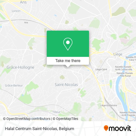 Halal Centrum Saint-Nicolas map