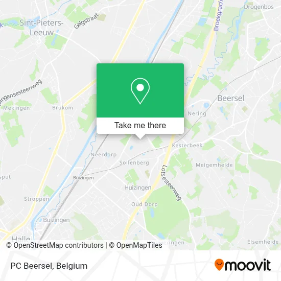 PC Beersel map