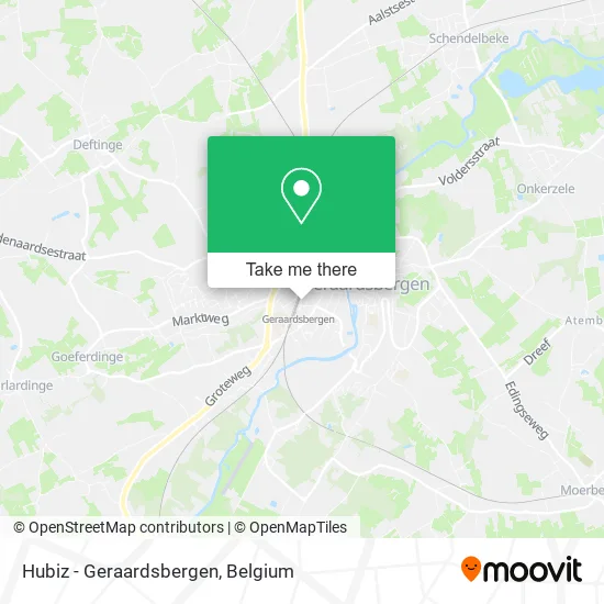 Hubiz - Geraardsbergen map