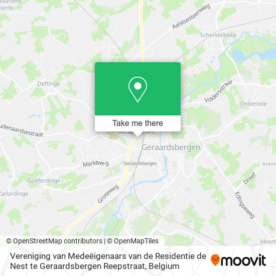 Vereniging van Medeëigenaars van de Residentie de Nest te Geraardsbergen Reepstraat plan