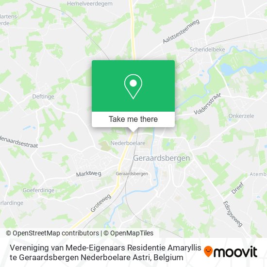 Vereniging van Mede-Eigenaars Residentie Amaryllis te Geraardsbergen Nederboelare Astri map