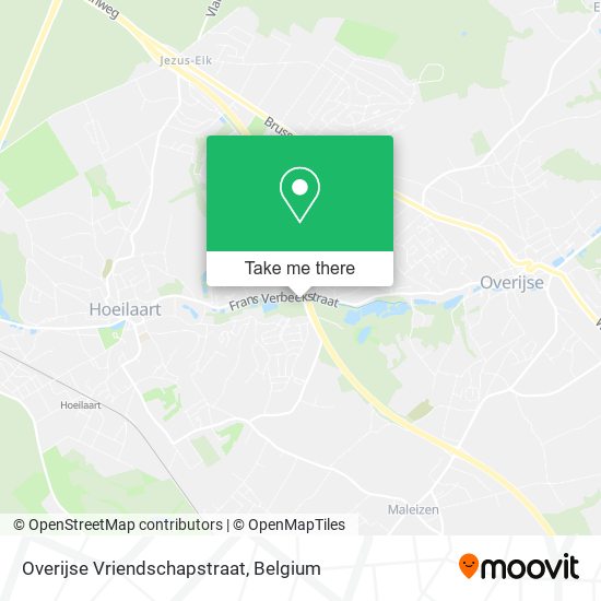 Overijse Vriendschapstraat plan