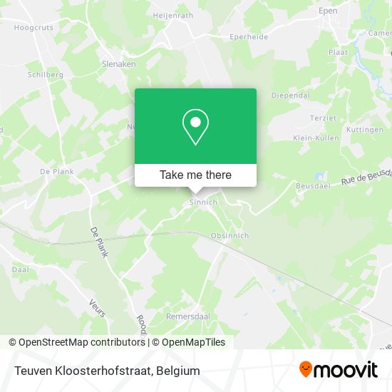 Teuven Kloosterhofstraat map