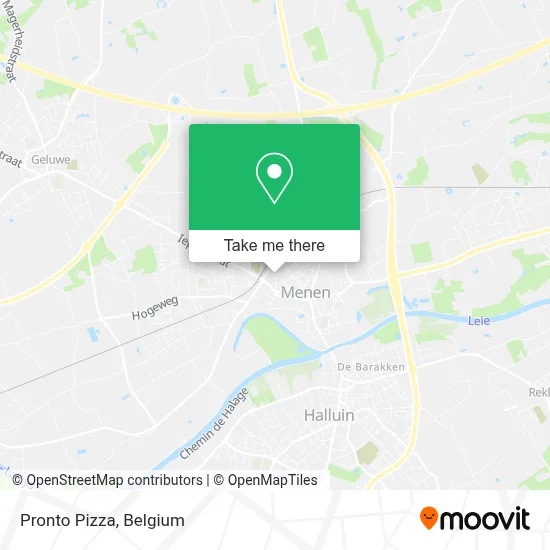 Pronto Pizza map
