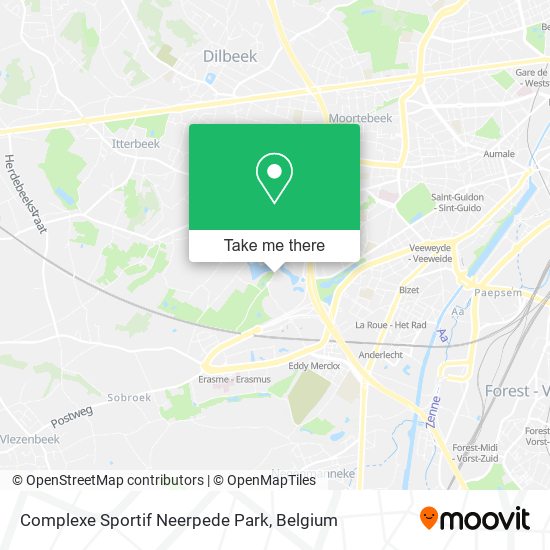 Complexe Sportif Neerpede Park map