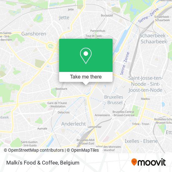 Malki's Food & Coffee map