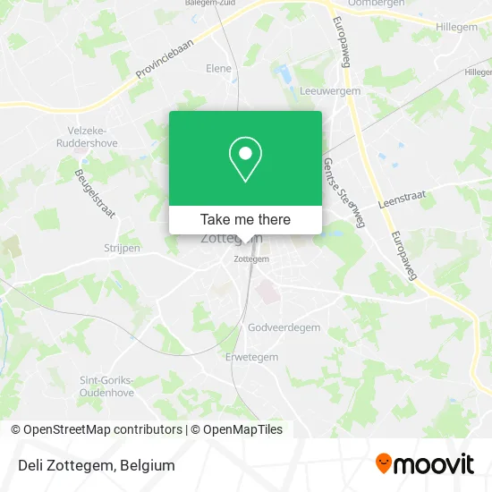 Deli Zottegem map