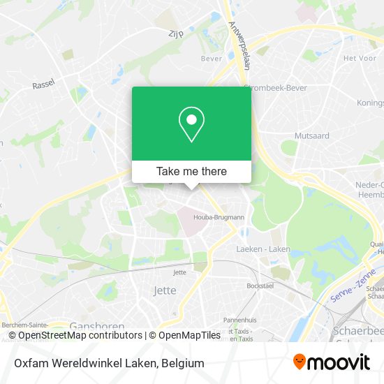 Oxfam Wereldwinkel Laken map