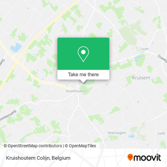 Kruishoutem Colijn map