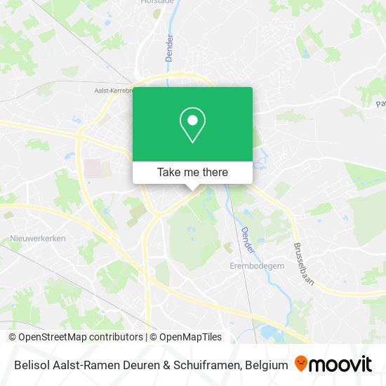 Belisol Aalst-Ramen Deuren & Schuiframen map