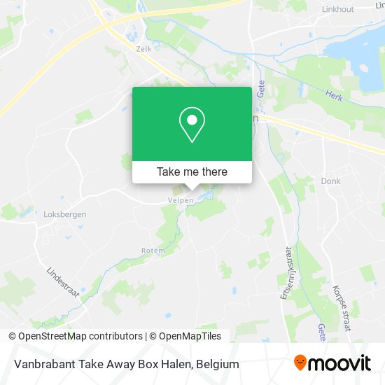 Vanbrabant Take Away Box Halen map