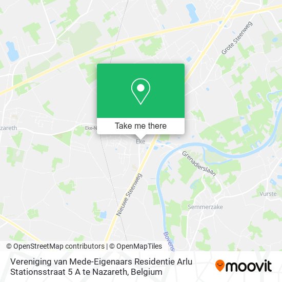 Vereniging van Mede-Eigenaars Residentie Arlu Stationsstraat 5 A te Nazareth plan