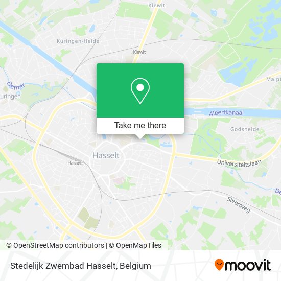 Stedelijk Zwembad Hasselt map