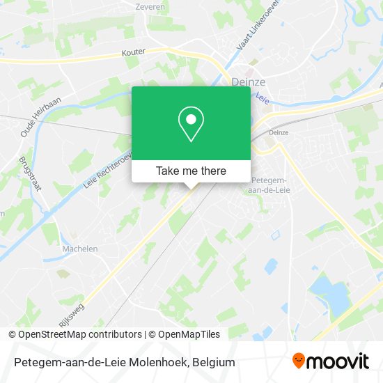 Petegem-aan-de-Leie Molenhoek map