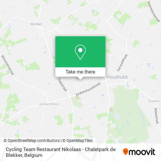 Cycling Team Restaurant Nikolaas - Chaletpark de Blekker plan