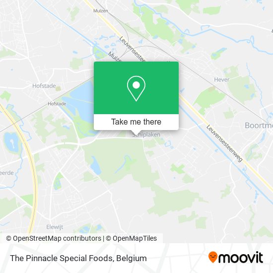 The Pinnacle Special Foods map