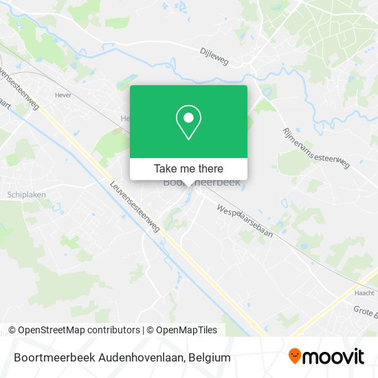 Boortmeerbeek Audenhovenlaan map