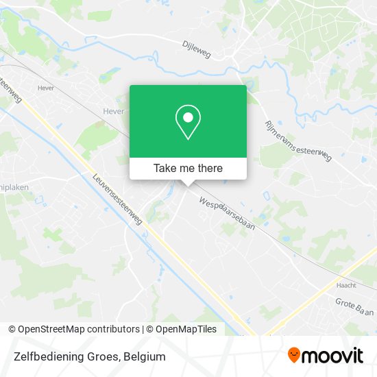 Zelfbediening Groes plan