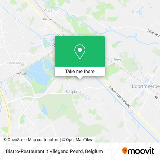 Bistro-Restaurant 't Vliegend Peerd map