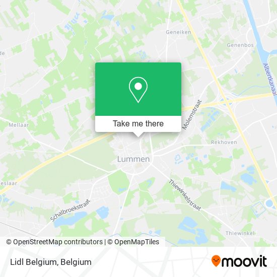 Lidl Belgium map